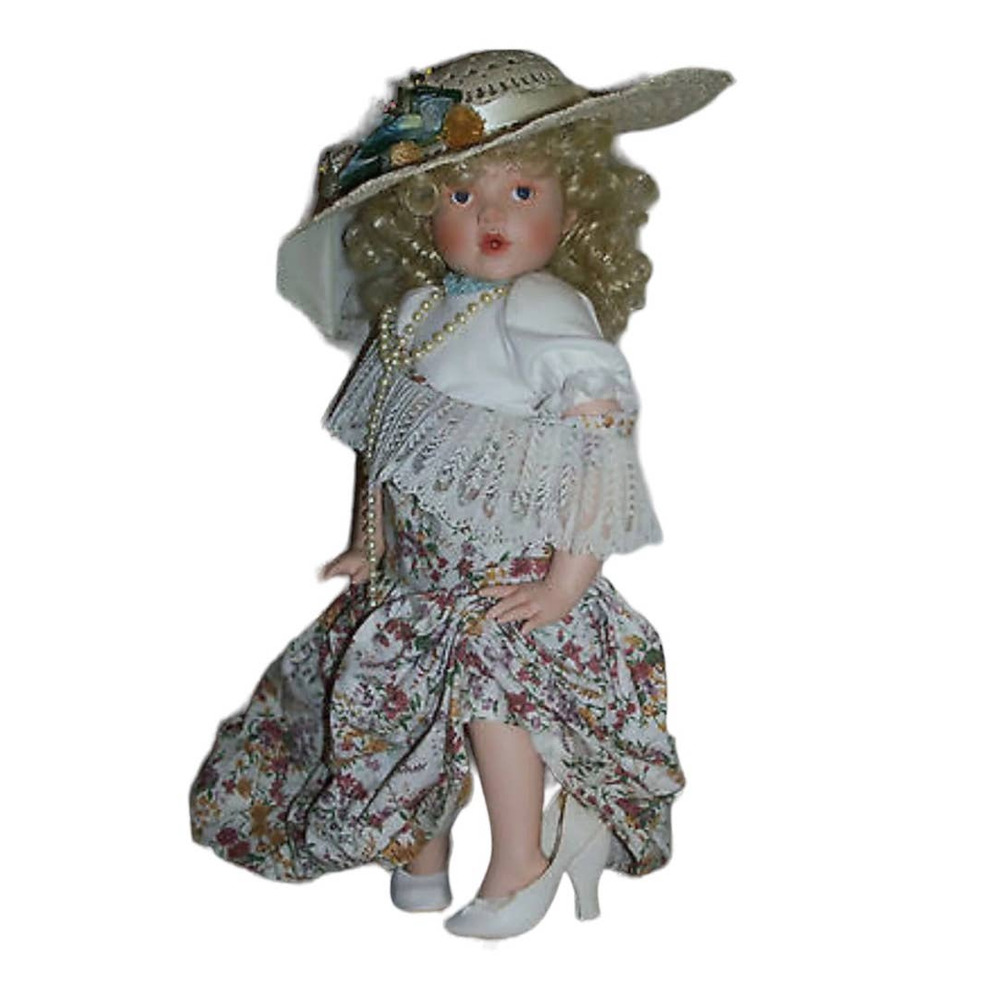 Hamilton Heritage Porcelain Doll- Ashley - Picture 1 of 8